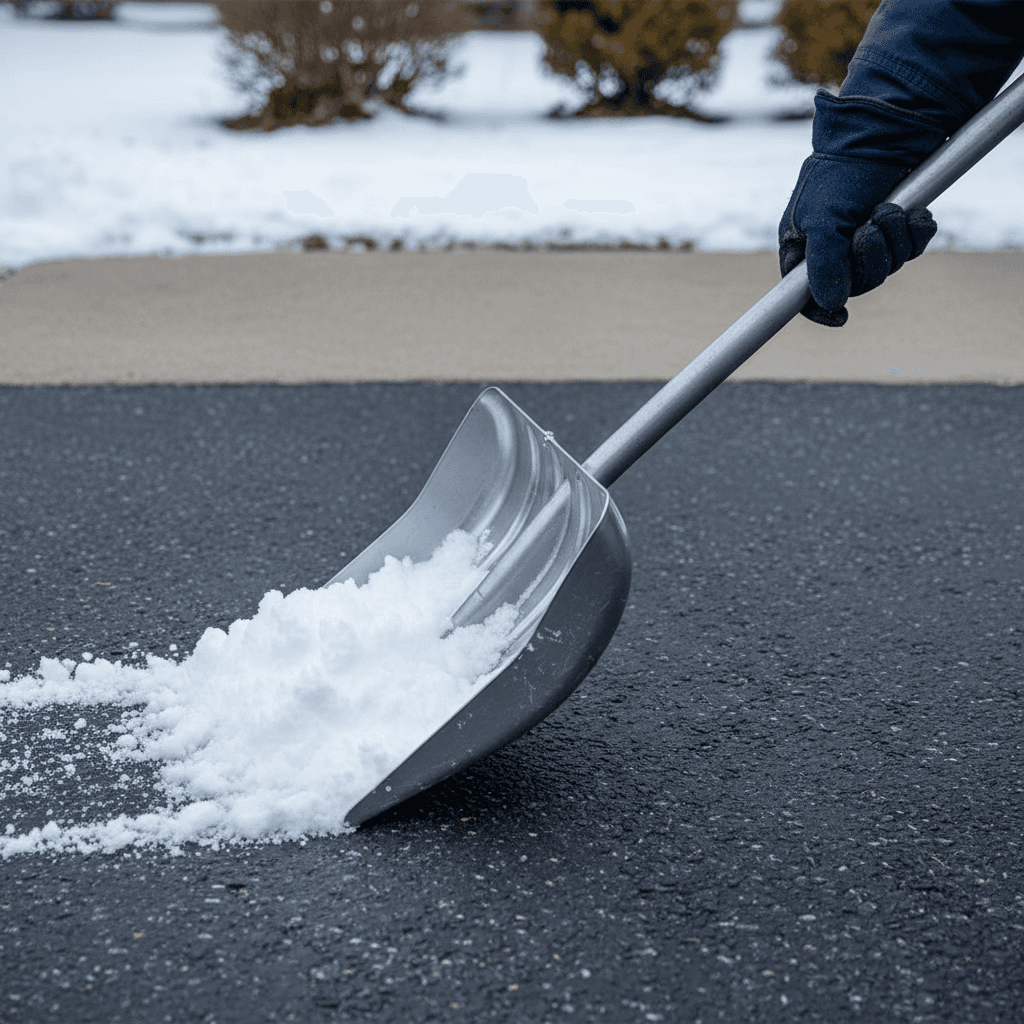 Snow gritting and driveway treatment during winter
